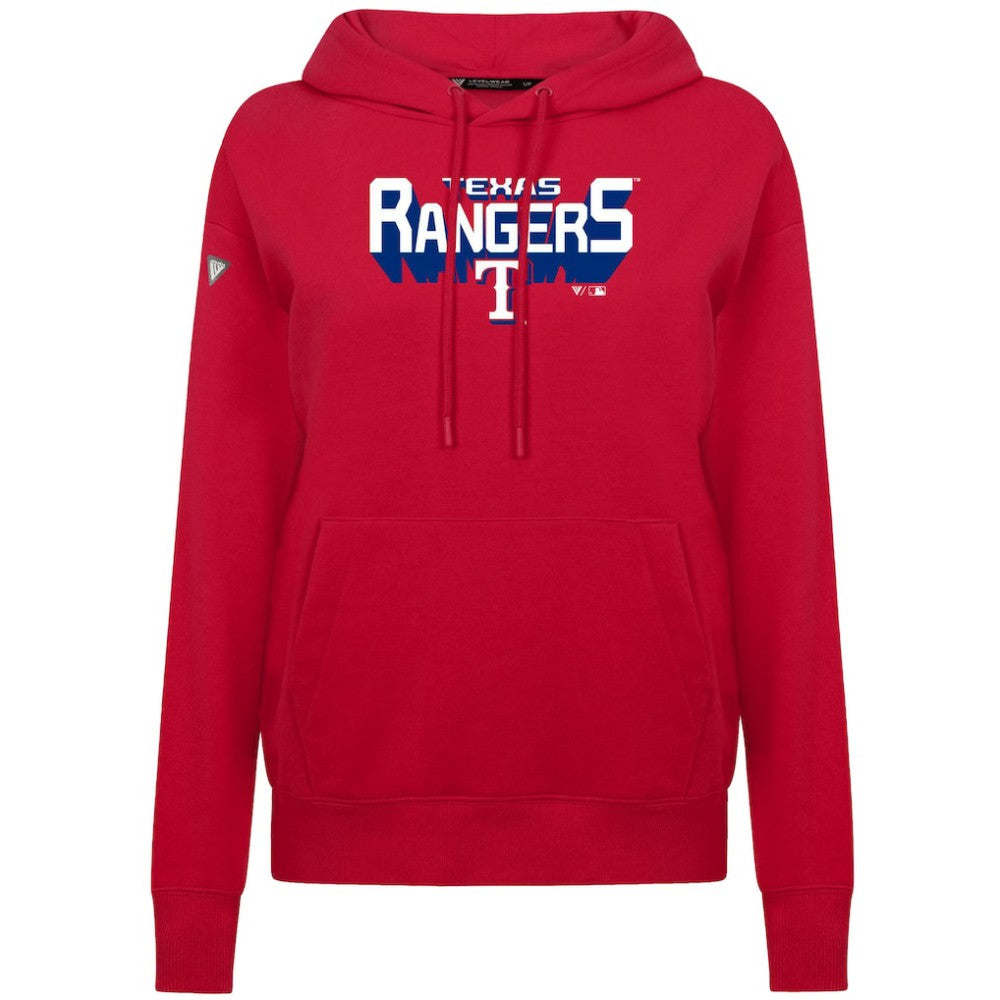 MLB Texas Rangers Levelwear Women's Adorn Retro 3D Pullover Hoodie