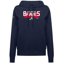 MLB Atlanta Braves Levelwear Women's Adorn Retro 3D Pullover Hoodie