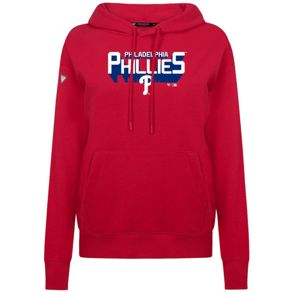 MLB Philadelphia Phillies Levelwear Women's Adorn Retro 3D Pullover Hoodie