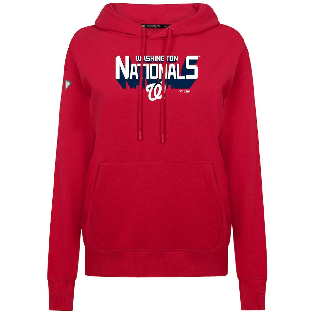 MLB Washington Nationals Levelwear Women's Adorn Retro 3D Pullover Hoodie