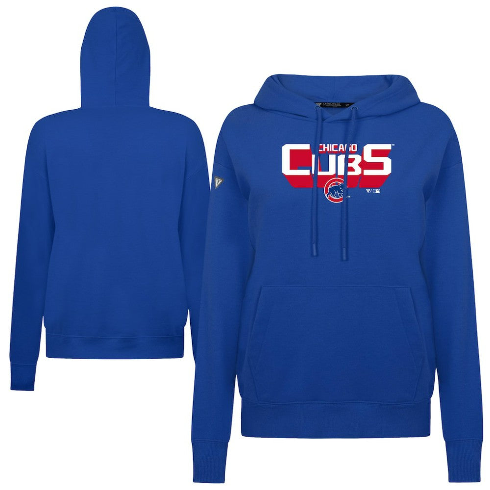 MLB Chicago Cubs Levelwear Women's Adorn Retro 3D Pullover Hoodie
