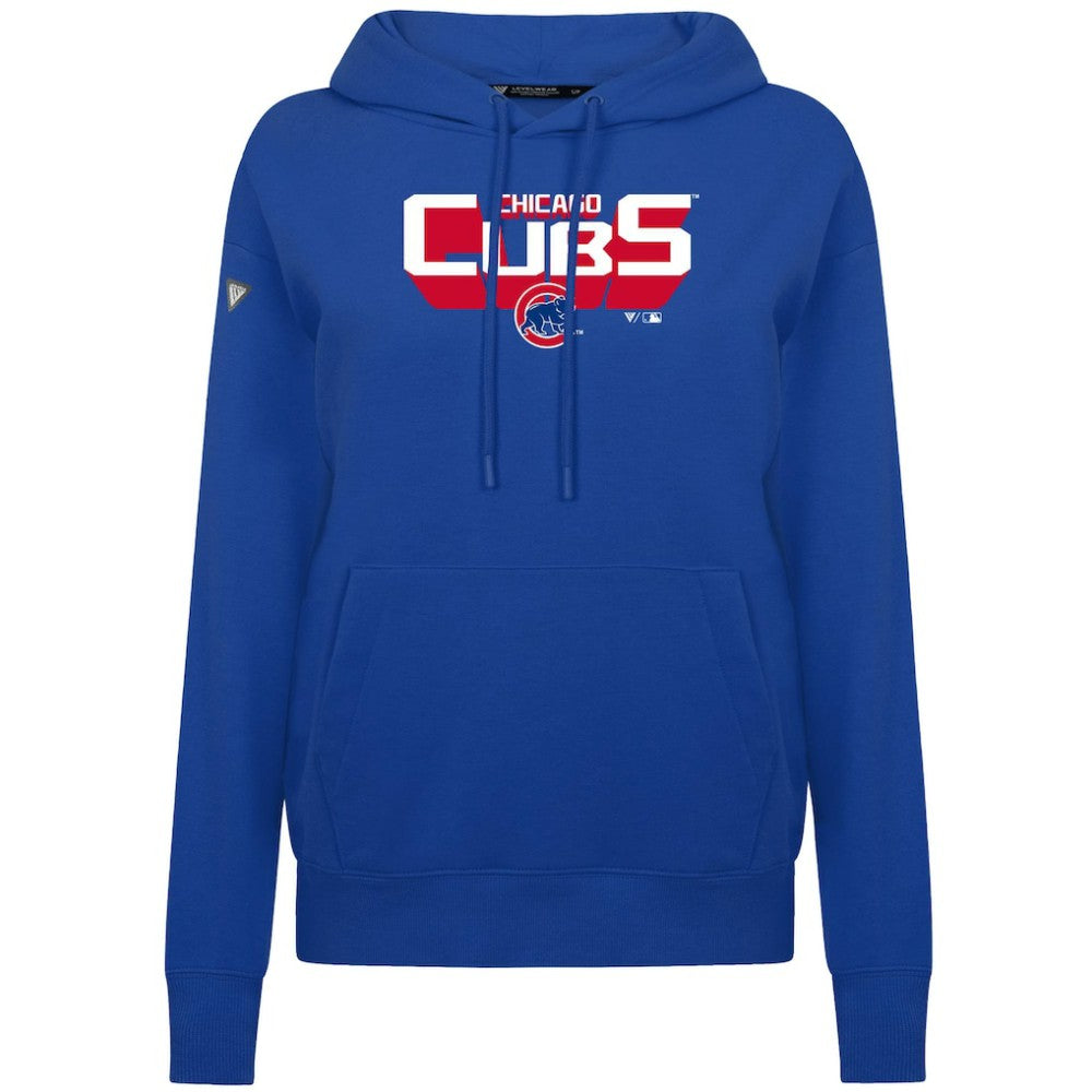 MLB Chicago Cubs Levelwear Women's Adorn Retro 3D Pullover Hoodie