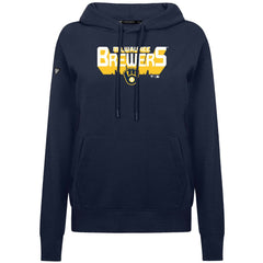 MLB Milwaukee Brewers Levelwear Women's Adorn Retro 3D Pullover Hoodie