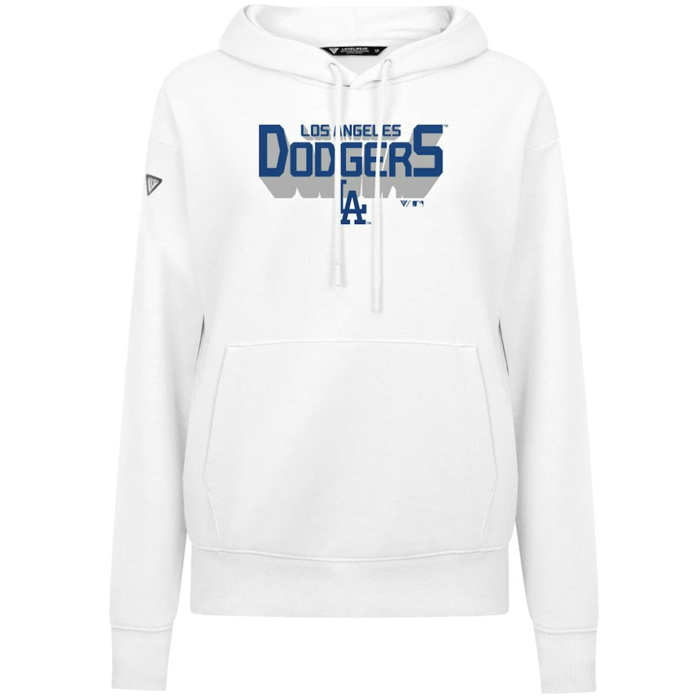 MLB Los Angeles Dodgers Levelwear Women's Adorn Retro 3D Pullover Hoodie