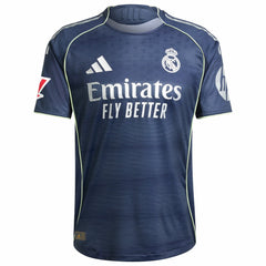 Real Madrid 2025/26 Away Custom Jersey - Adidas Blue