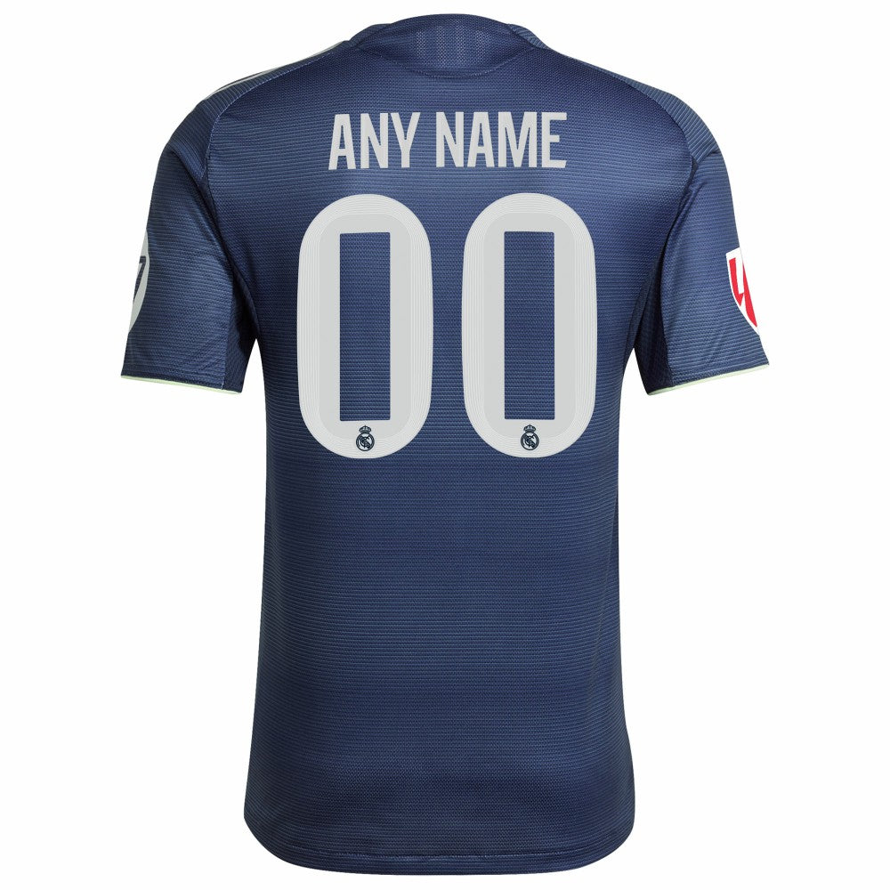 Real Madrid 2025/26 Away Custom Jersey - Adidas Blue