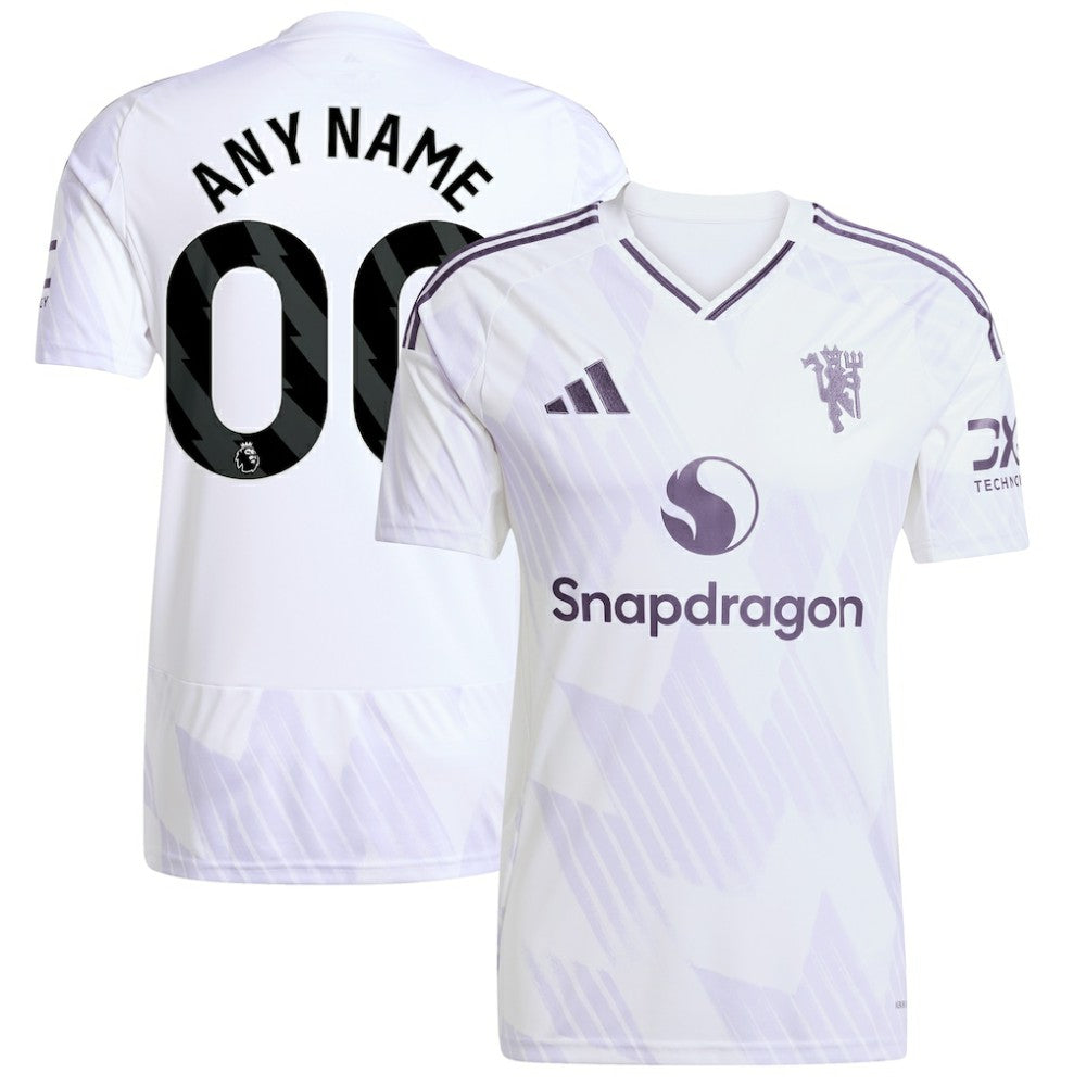 Manchester United 2025/26 Away Replica Custom Jersey - Adidas White