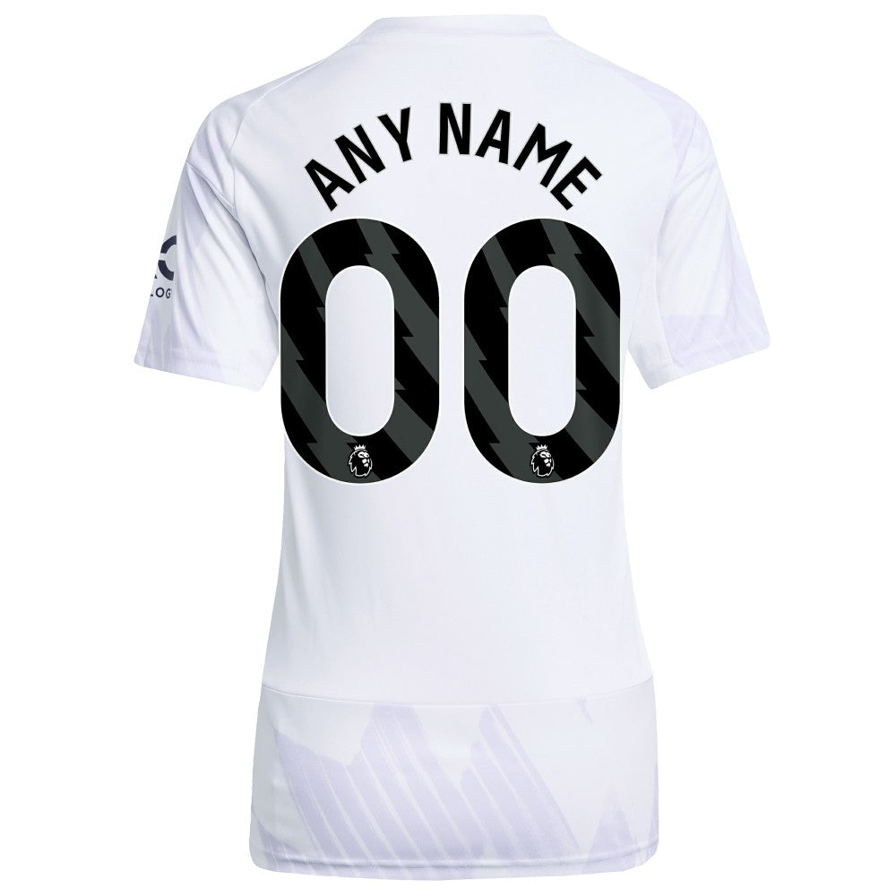 Manchester United Women's 2025/26 Away Replica Custom Jersey - Adidas White