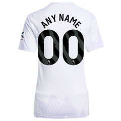 Manchester United Women's 2025/26 Away Replica Custom Jersey - Adidas White
