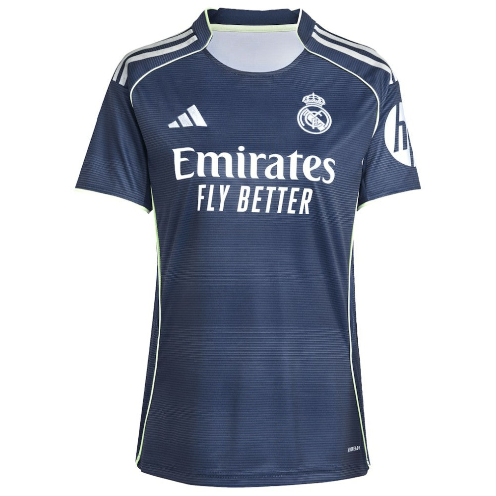 Real Madrid Women's 2025/26 Away Replica Custom Jersey - Adidas Blue