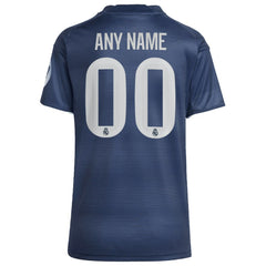 Real Madrid Women's 2025/26 Away Replica Custom Jersey - Adidas Blue