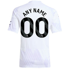 Manchester United Youth 2025/26 Away Replica Custom Jersey - Adidas White