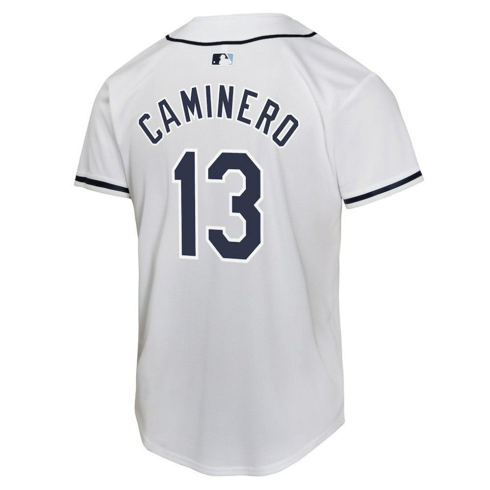 MLB Junior Caminero Tampa Bay Rays Nike Youth Home Player Game Jersey