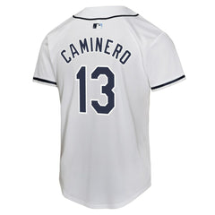MLB Junior Caminero Tampa Bay Rays Nike Youth Home Player Game Jersey