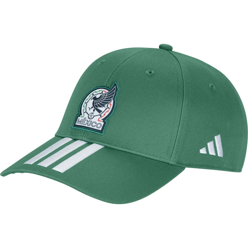 Mexico National Team Unisex FIFA x World Cup 2026 3 Stripes Baseball Adjustable Hat - Adidas Green