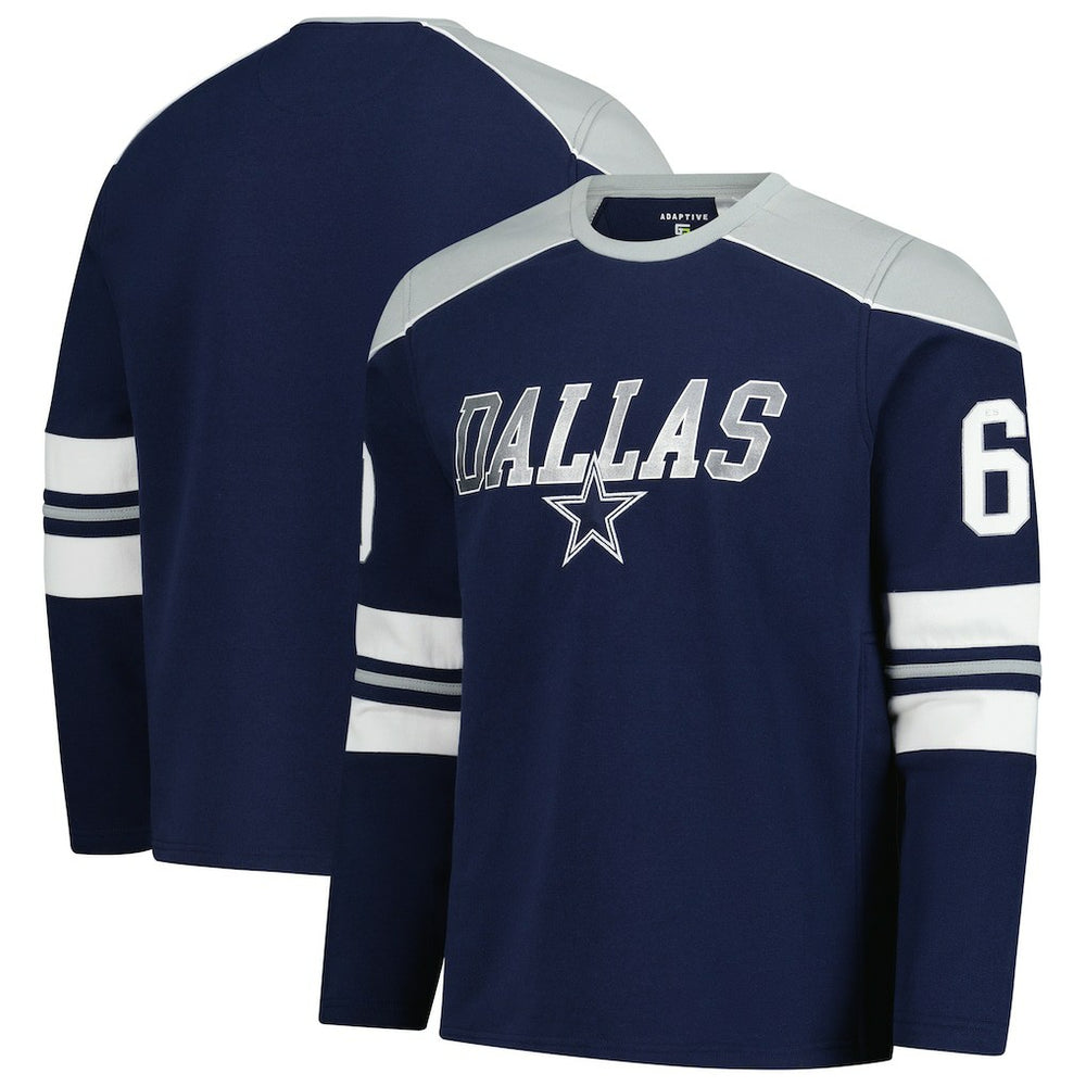 G-III Sports by Carl Banks Adaptive Lord Stanley Crewneck Sweatshirt - Dallas Cowboys