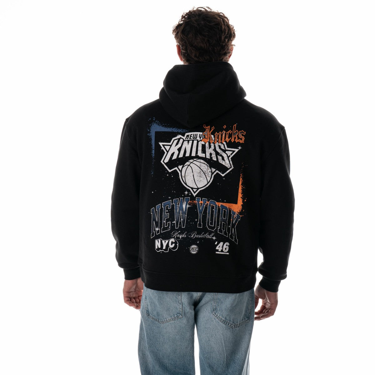 NBA New York Knicks The Wild Collective Unisex Splatter Premium Hoodie
