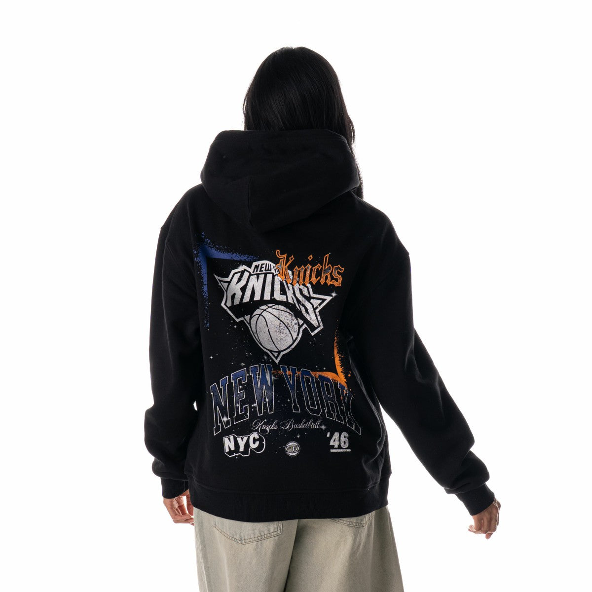 NBA New York Knicks The Wild Collective Unisex Splatter Premium Hoodie