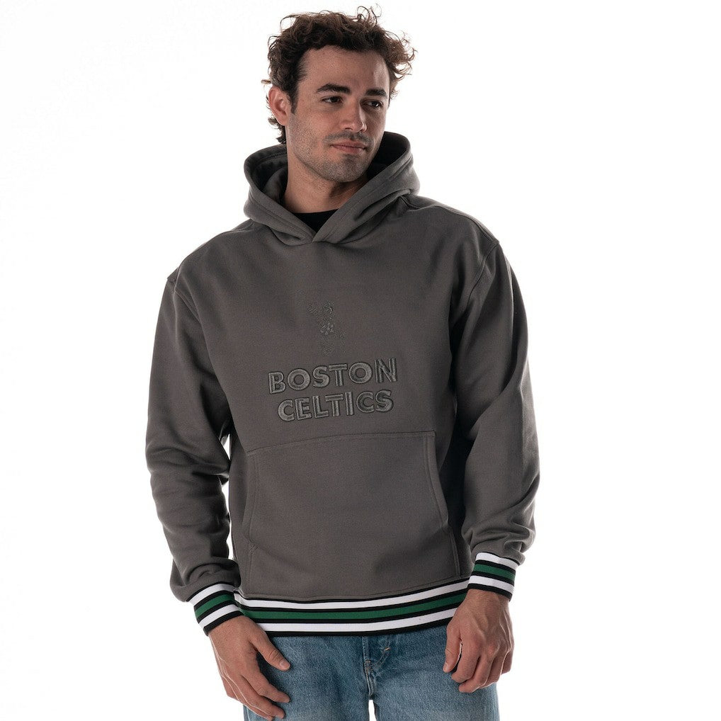 NBA Boston Celtics The Wild Collective Unisex Custom Rib Tonal Premium Hoodie