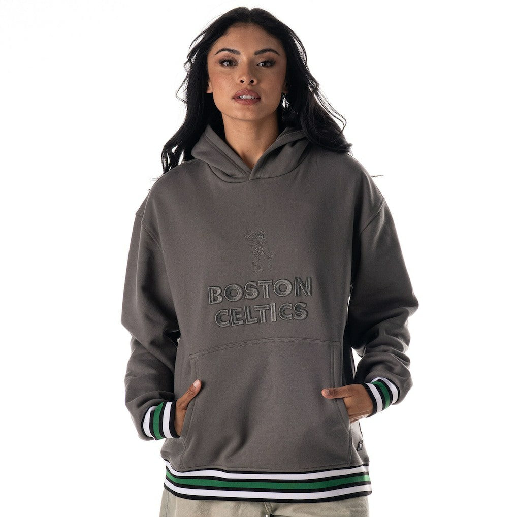 NBA Boston Celtics The Wild Collective Unisex Custom Rib Tonal Premium Hoodie