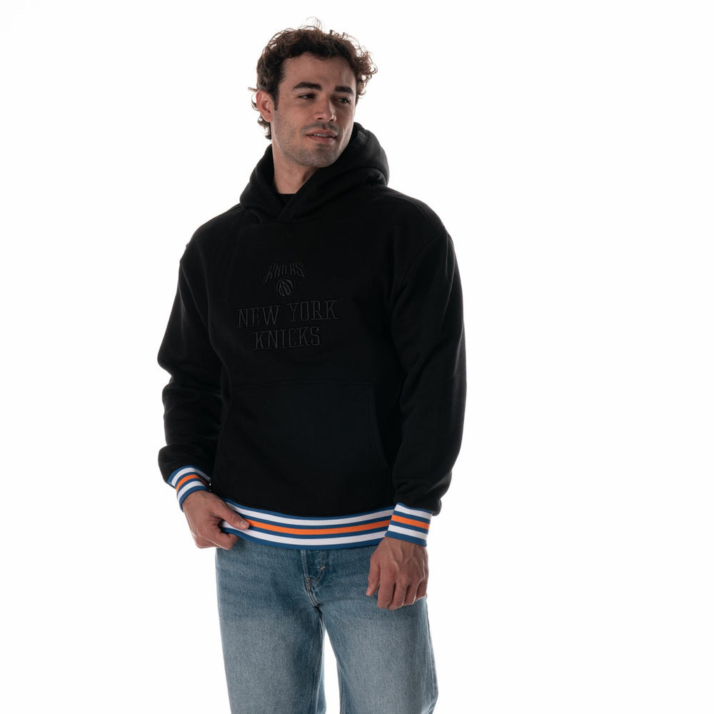 NBA New York Knicks The Wild Collective Unisex Custom Rib Tonal Premium Hoodie