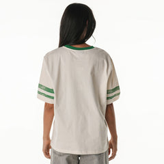 NBA Boston Celtics The Wild Collective Women's Vintage Drop Shoulder Oversized Boyfriend T-Shirt