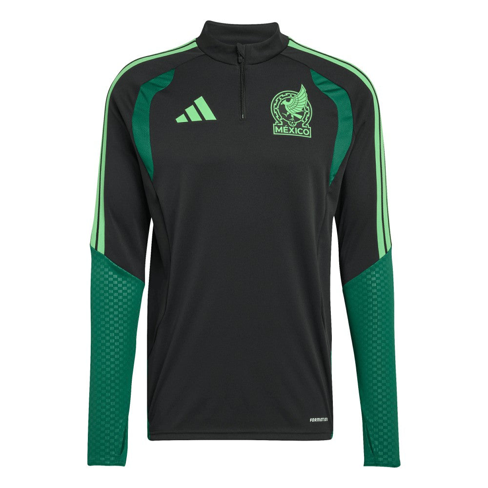 Mexico National Team FIFA x World Cup 2026 Tiro Quarter-Zip Training Top - Adidas Black