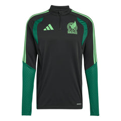 Mexico National Team FIFA x World Cup 2026 Tiro Quarter-Zip Training Top - Adidas Black