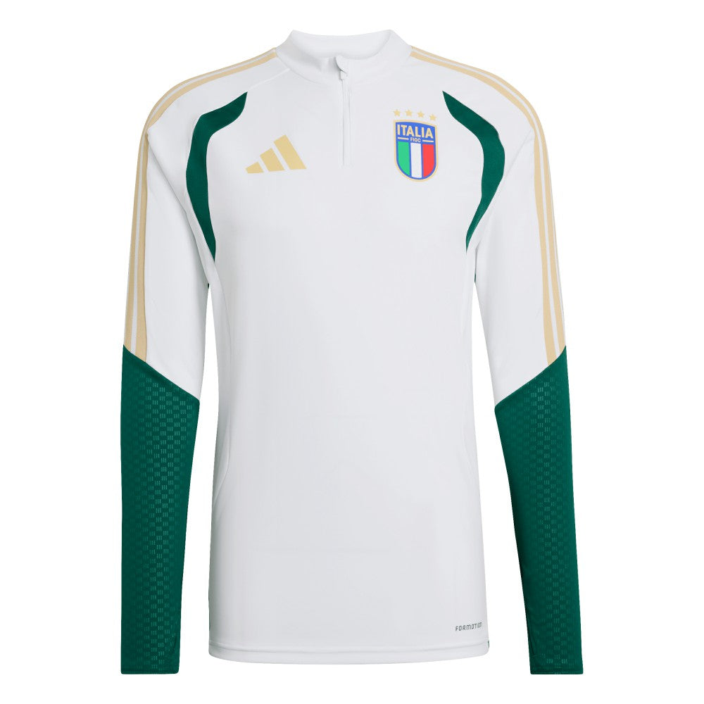 Italy National Team FIFA x World Cup 2026 Tiro Quarter-Zip Training Top - Adidas White