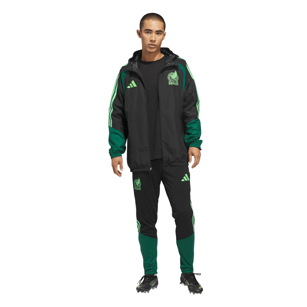 Mexico National Team FIFA x World Cup 2026 Tiro All Weather Full-Zip Jacket - Adidas Black