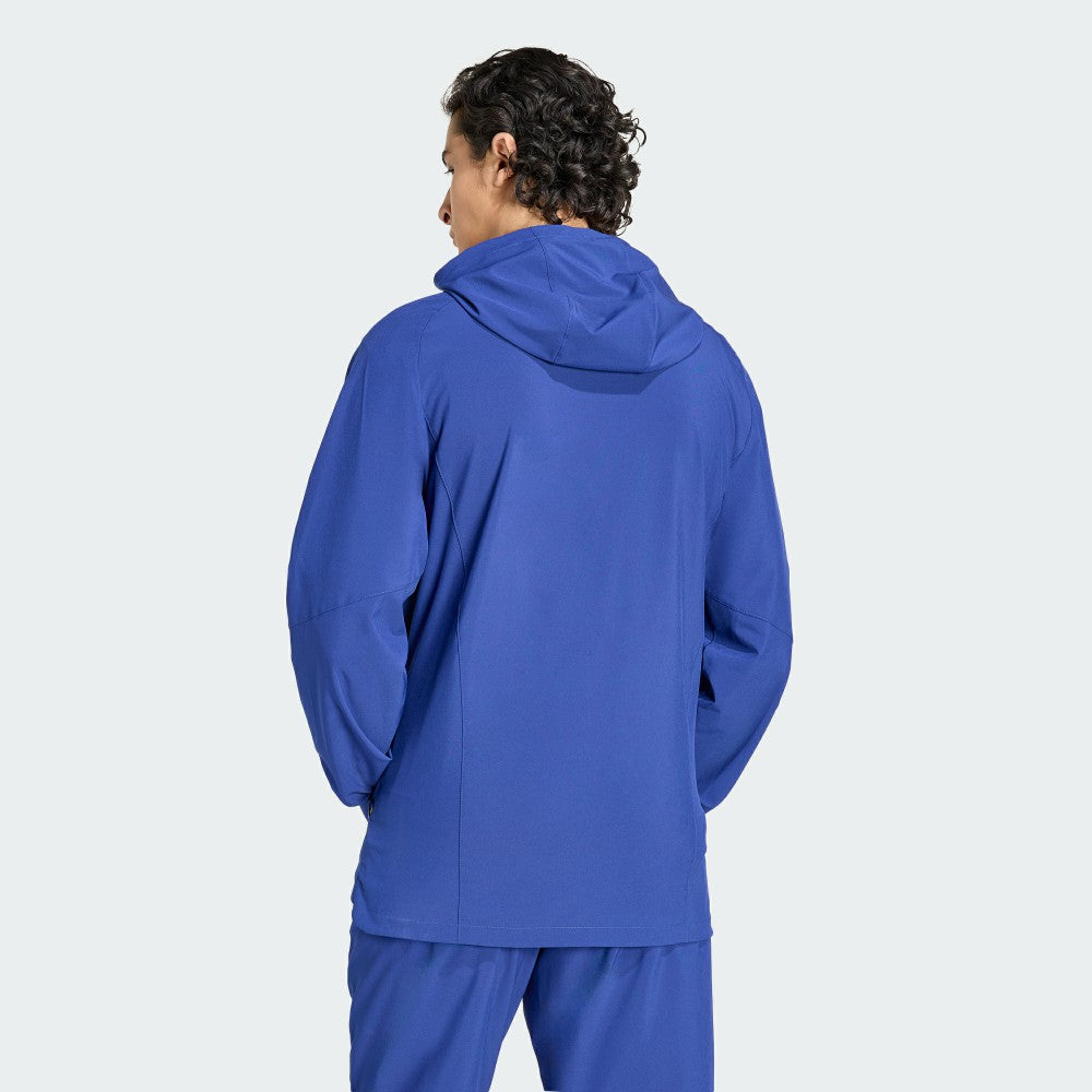 Italy National Team FIFA x World Cup 2026 Full-Zip Travel Windbreaker Jacket - Adidas Blue