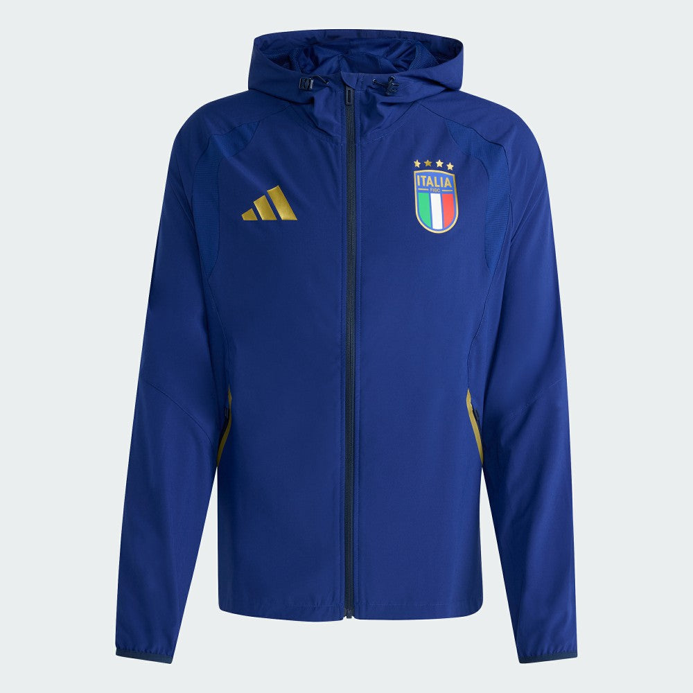 Italy National Team FIFA x World Cup 2026 Full-Zip Travel Windbreaker Jacket - Adidas Blue