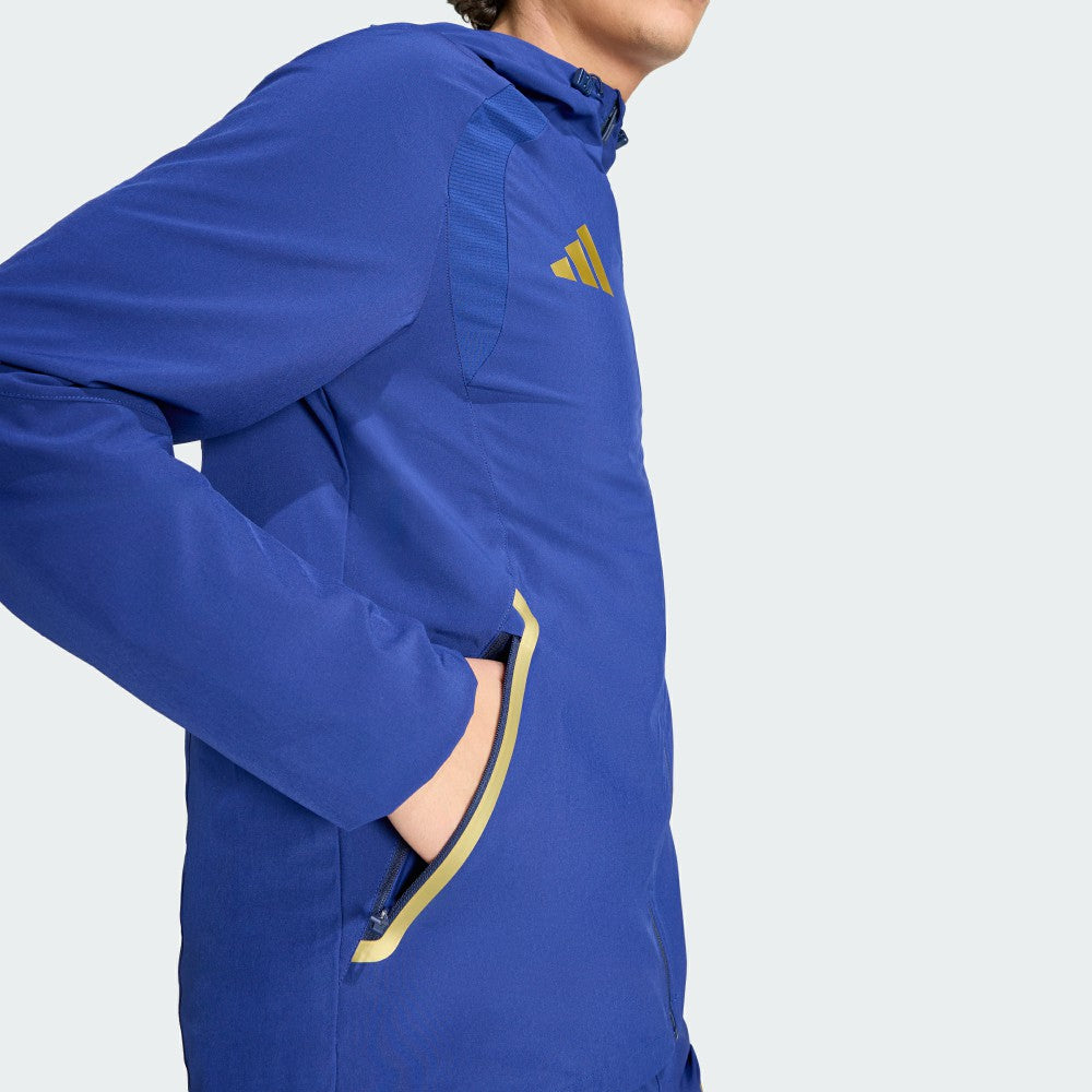 Italy National Team FIFA x World Cup 2026 Full-Zip Travel Windbreaker Jacket - Adidas Blue