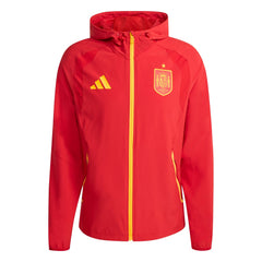 Spain National Team FIFA x World Cup 2026 Full-Zip Travel Windbreaker Jacket - Adidas Red