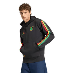 Jamaica National Team Alphaskin Fleece Hoodie - Adidas Black