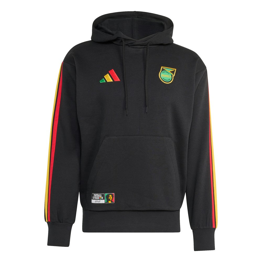 Jamaica National Team Alphaskin Fleece Hoodie - Adidas Black