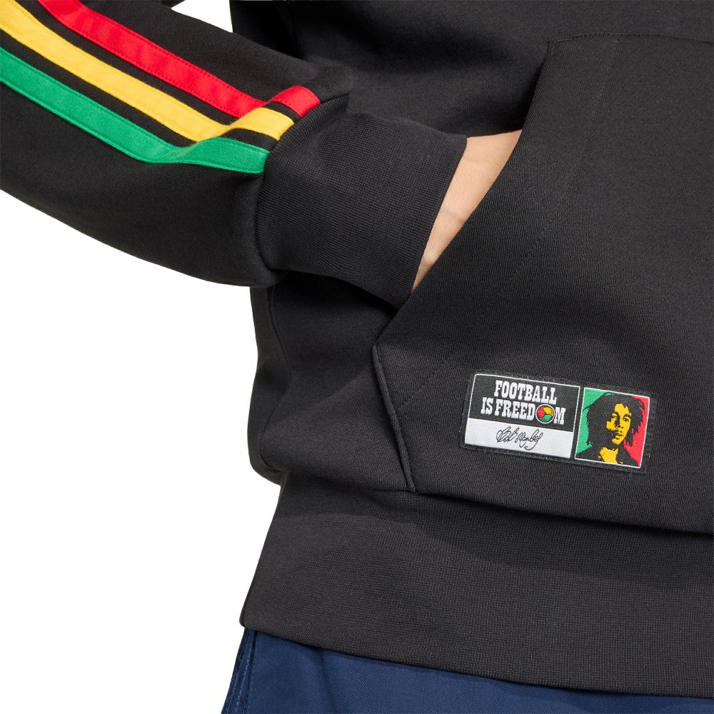 Jamaica National Team Alphaskin Fleece Hoodie - Adidas Black