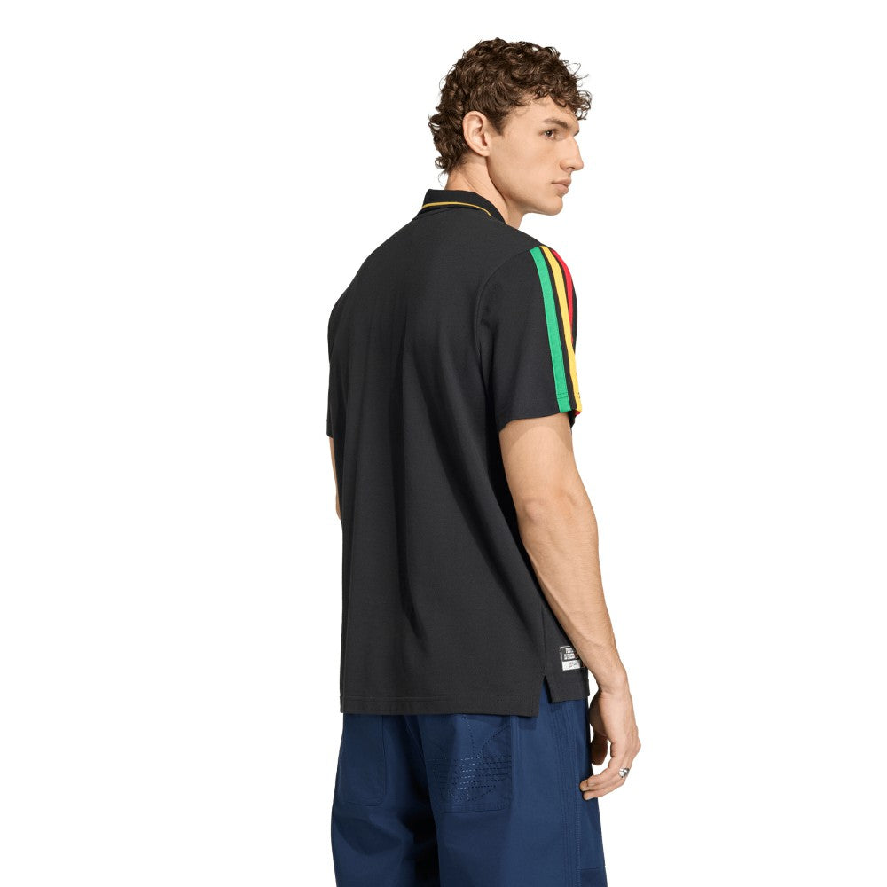 Jamaica National Team Alphaskin Polo - Adidas Black