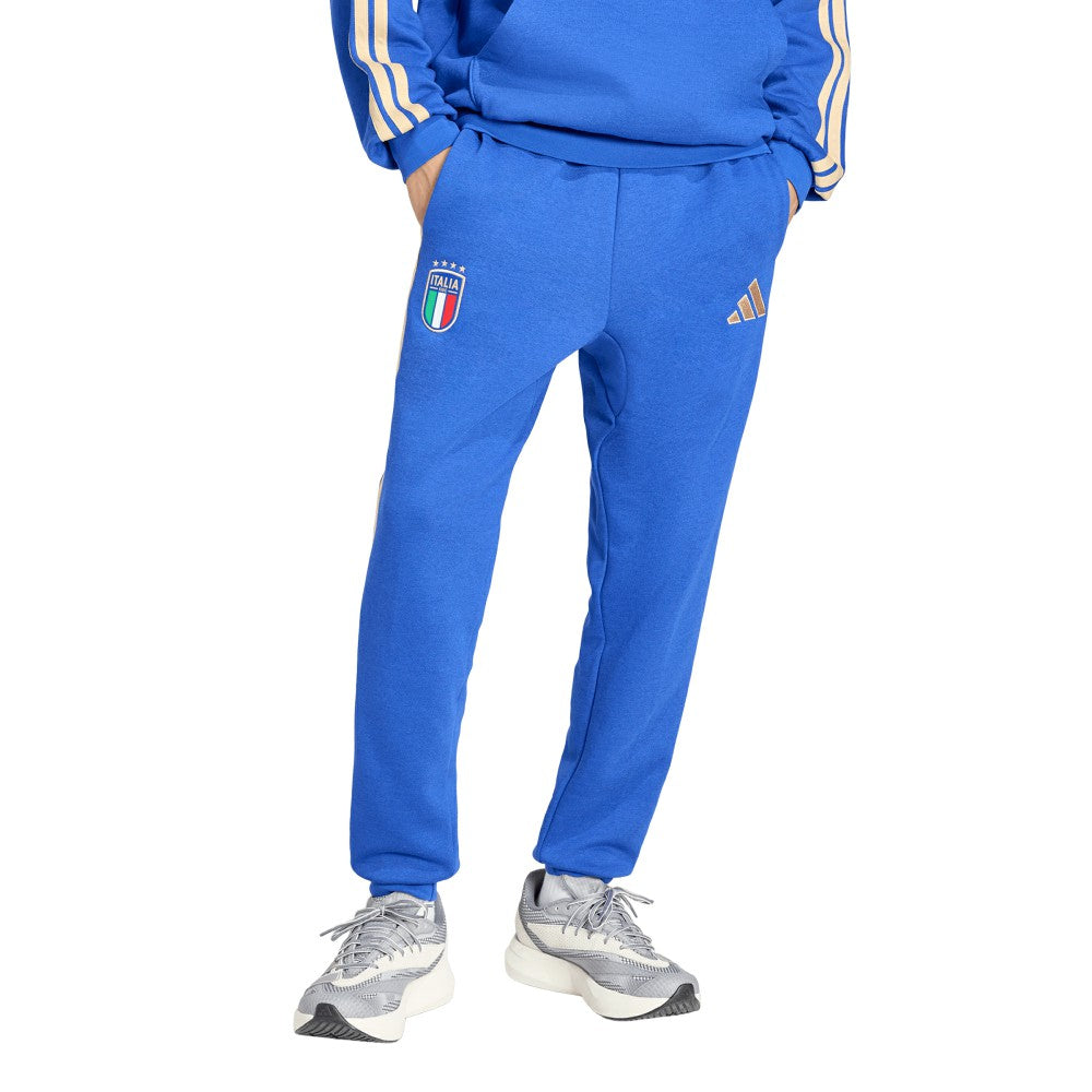 Italy National Team Alphaskin Fleece Pants - Adidas Blue