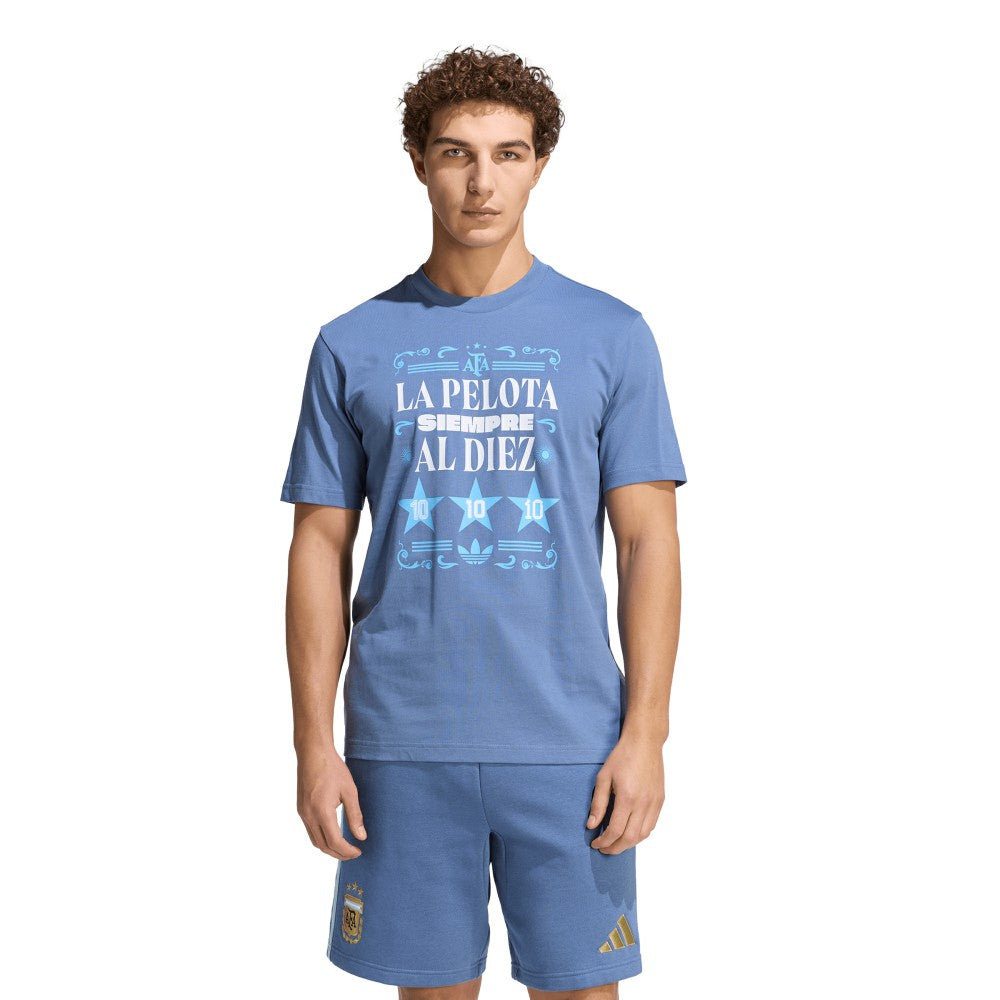 Argentina National Team FIFA x World Cup 2022 Winners Amply T-Shirt - Adidas Blue