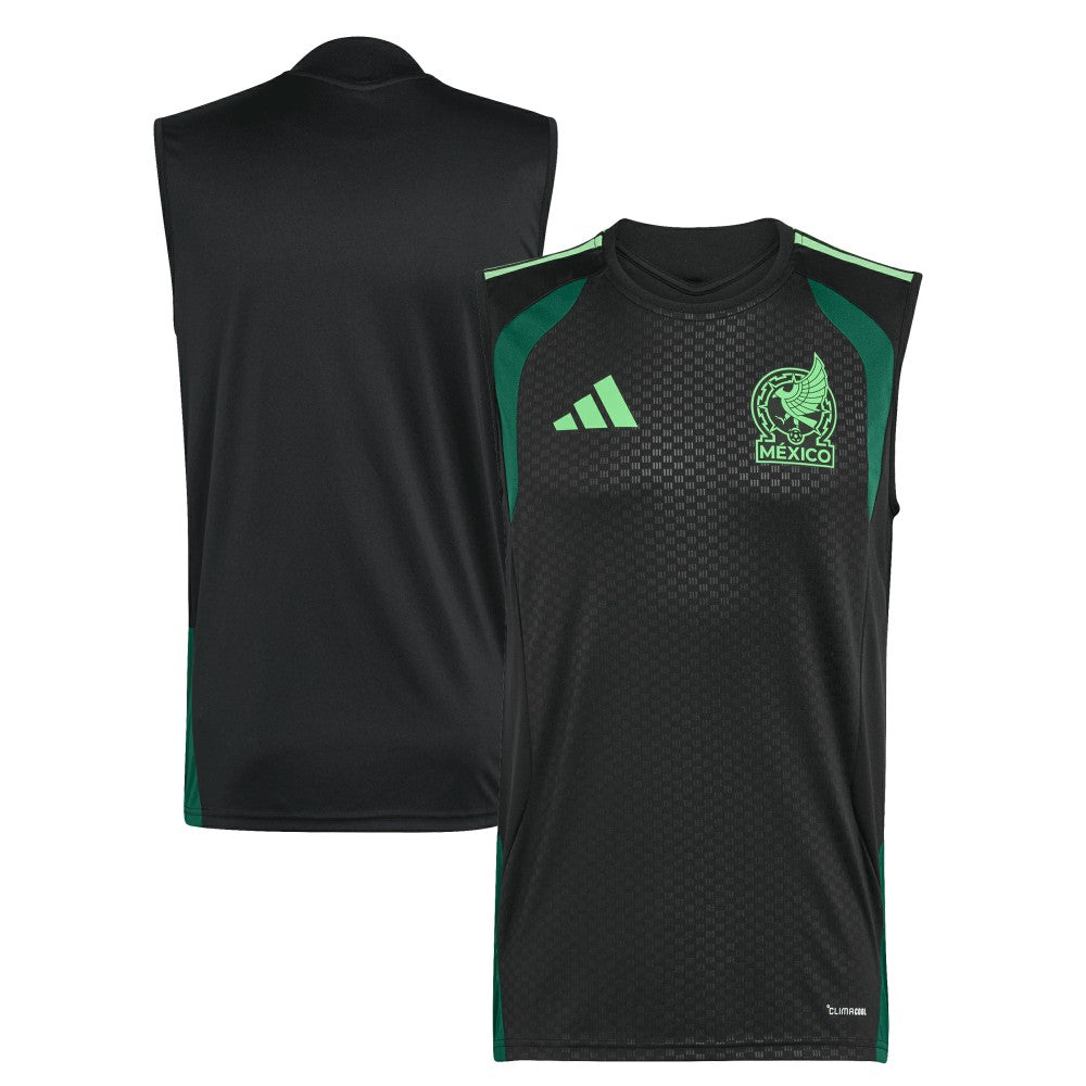 Mexico National Team FIFA x World Cup 2026 Sleeveless Training Jersey - Adidas Black