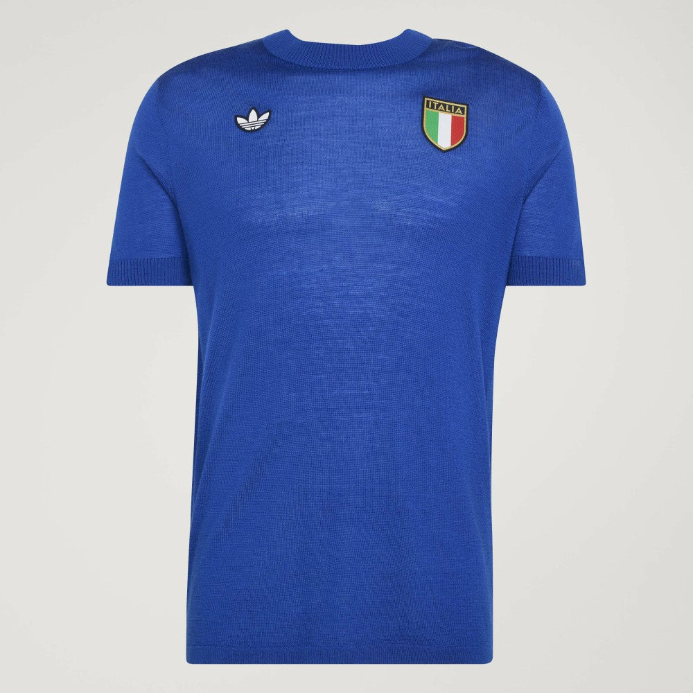 Italy National Team 1970s Fashion Jersey - Adidas Blue