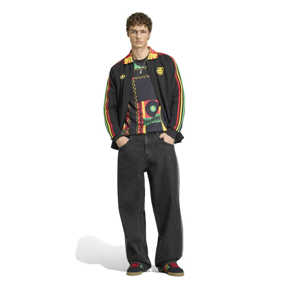 Jamaica National Team Anthem Full-Zip Jacket - Adidas Black