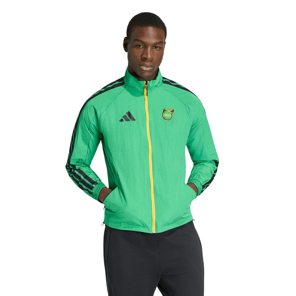 Jamaica National Team Anthem Full-Zip Jacket - Adidas Green