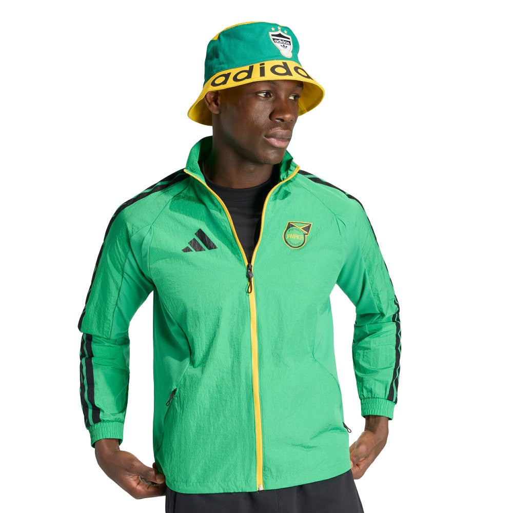 Jamaica National Team Anthem Full-Zip Jacket - Adidas Green