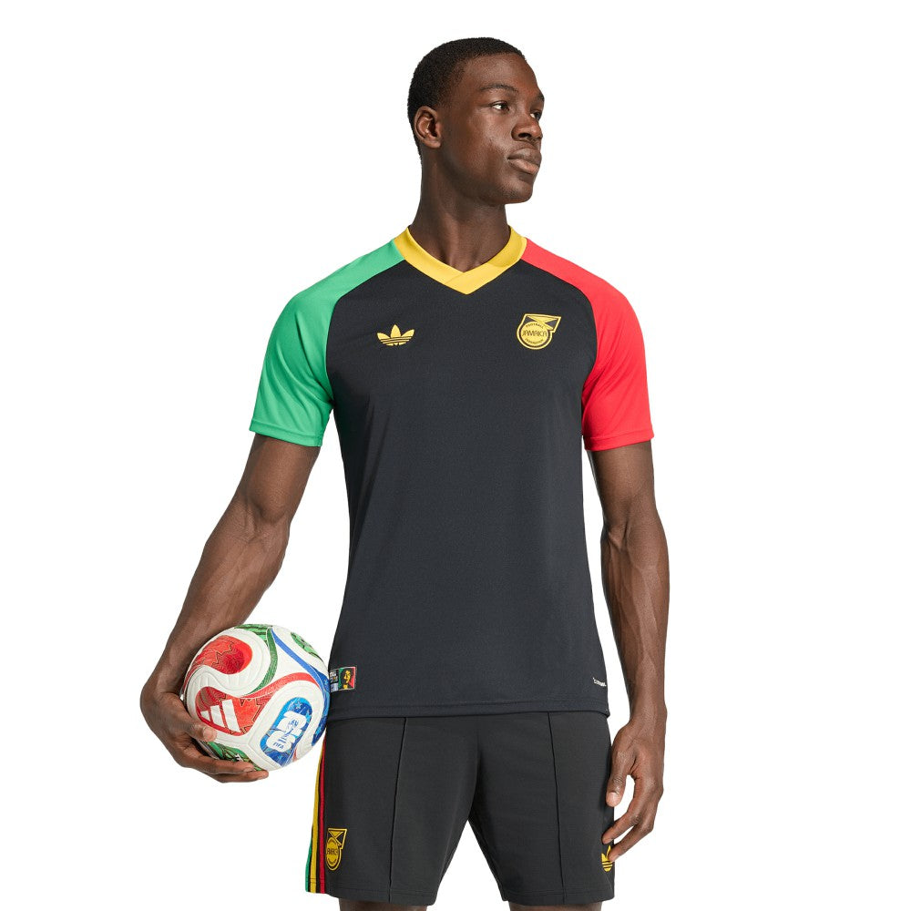Jamaica National Team 2026 Pre-Match Training Jersey - Adidas Black