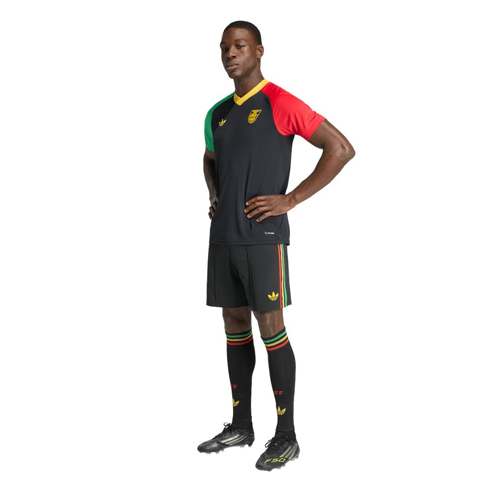 Jamaica National Team 2026 Pre-Match Training Jersey - Adidas Black