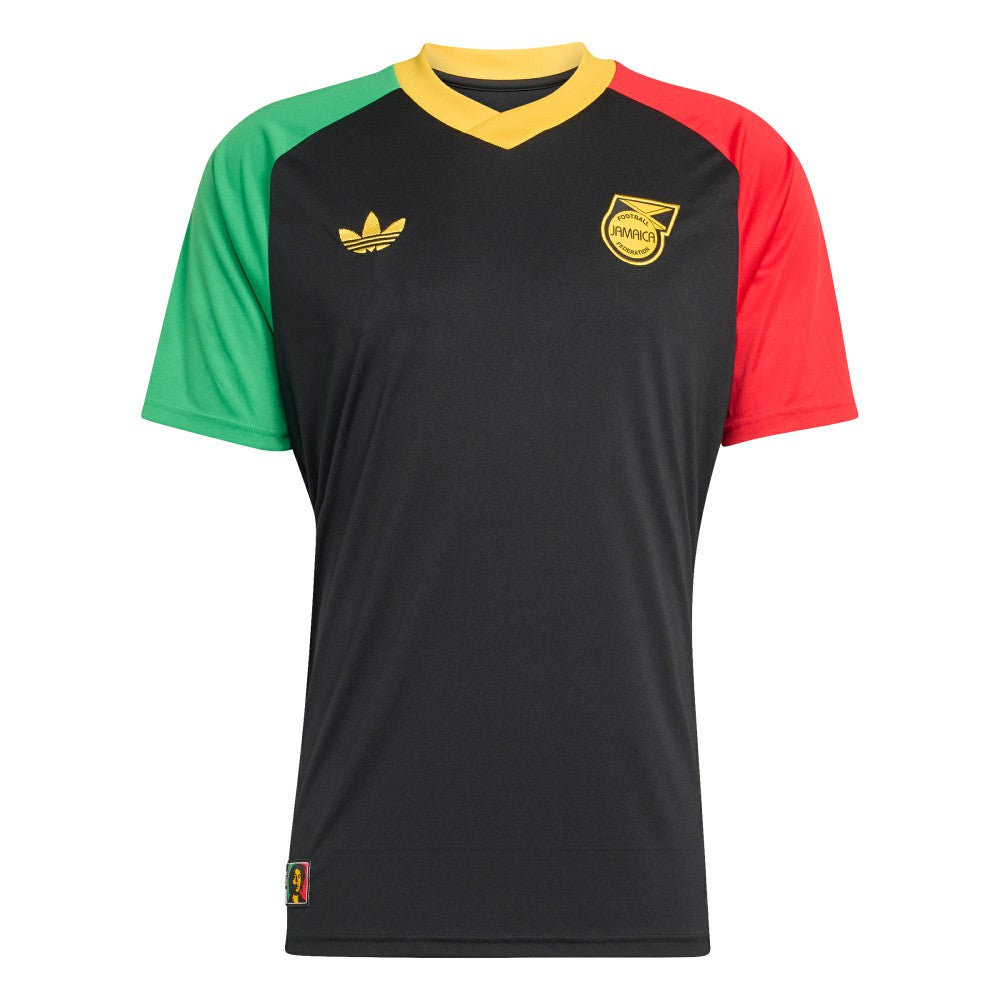 Jamaica National Team 2026 Pre-Match Training Jersey - Adidas Black