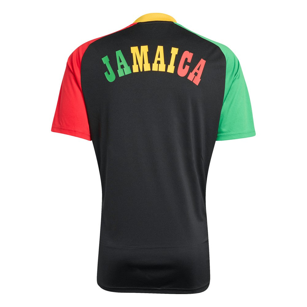 Jamaica National Team 2026 Pre-Match Training Jersey - Adidas Black