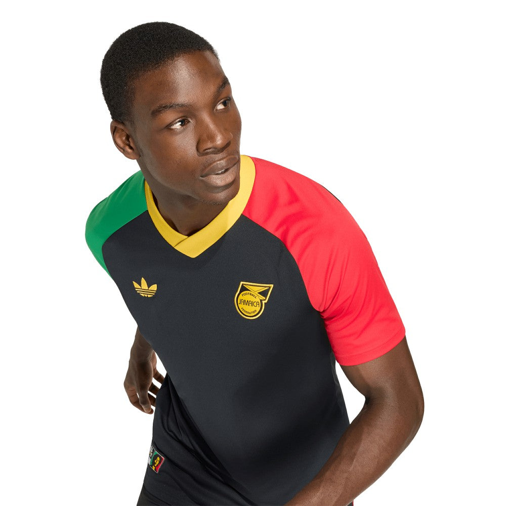 Jamaica National Team 2026 Pre-Match Training Jersey - Adidas Black